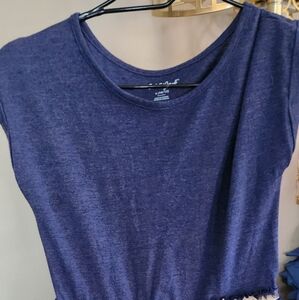 Cat & Jack GIRLS Heathered NAVY Short Sleeve DRESS with Constellations